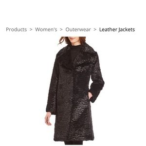 EUC Kate Spade Faux Mink Coat